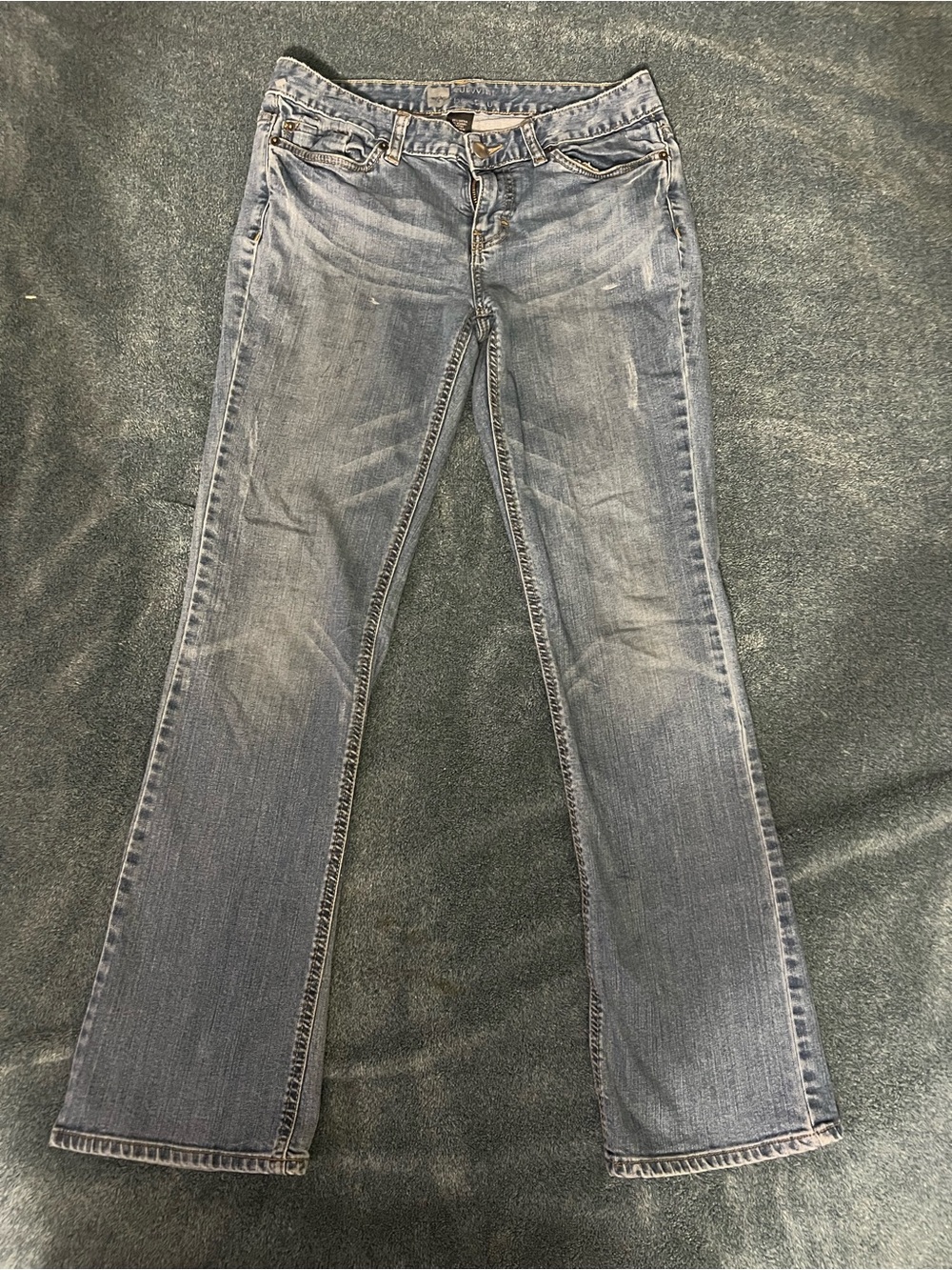 Women's Mid-Rise Bootcut Jeans in Light Blue Denim